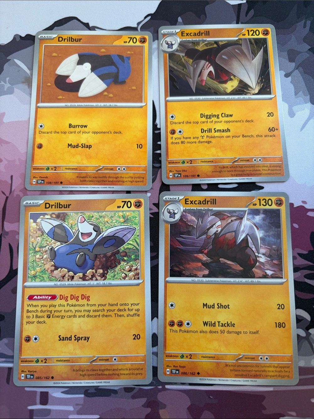 Drilbur & Excadrill Evolution Lot | Surging Sparks + Temporal Forces | ✨5/$25